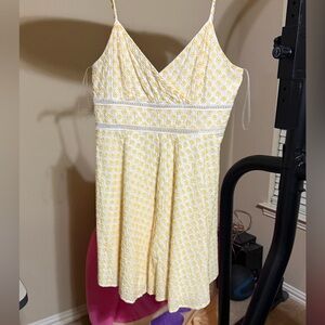 Altar'd State Cream and Yellow Floral Dress